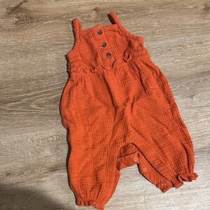 Orange Kids Jumpsuit 3-6 mo